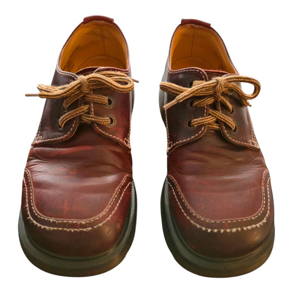 Vintage Dr. Martens 8524 AW004 Made in England Oxblood Oxfords UK 5 US 7 MIE - Picture 2 of 11